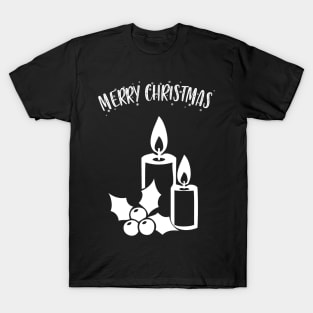 Merry Christmas Candles T-Shirt